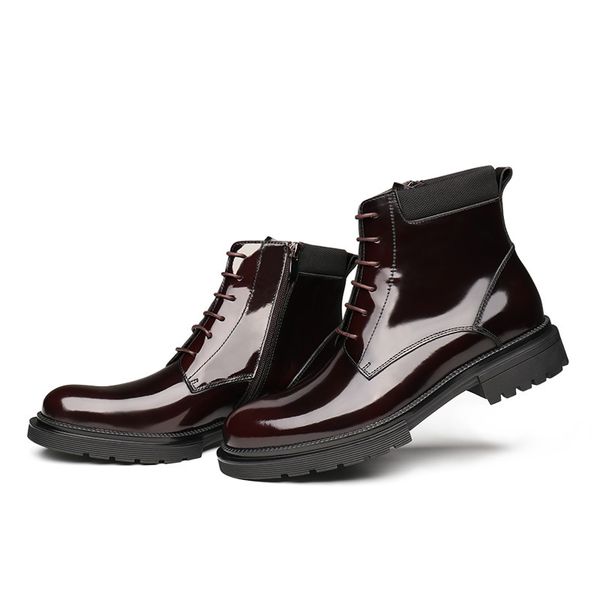 men leather boots men cowhide work botas hombre short men shoes lace-up genuine leather, Black;brown
men leather boots men cowhide work botas hombre short men shoes lace-up genuine leather, Black;brown