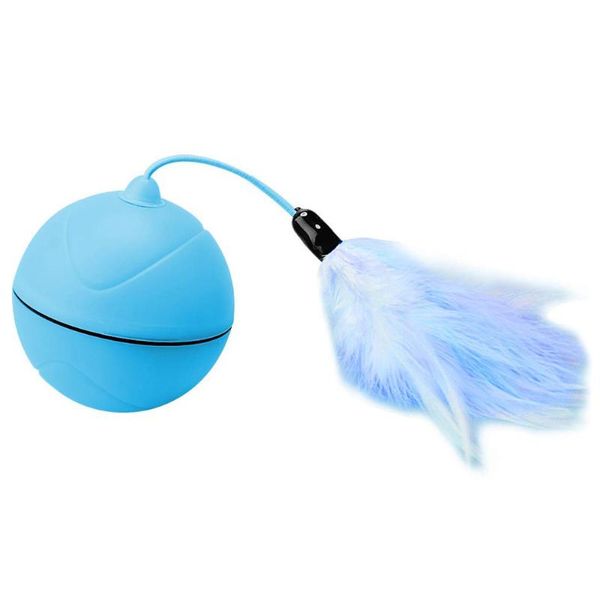 interactive cat toys, automatic self rotating charged light pet toy, pets cats dogs chaser ball, rechargeable entertainment ex