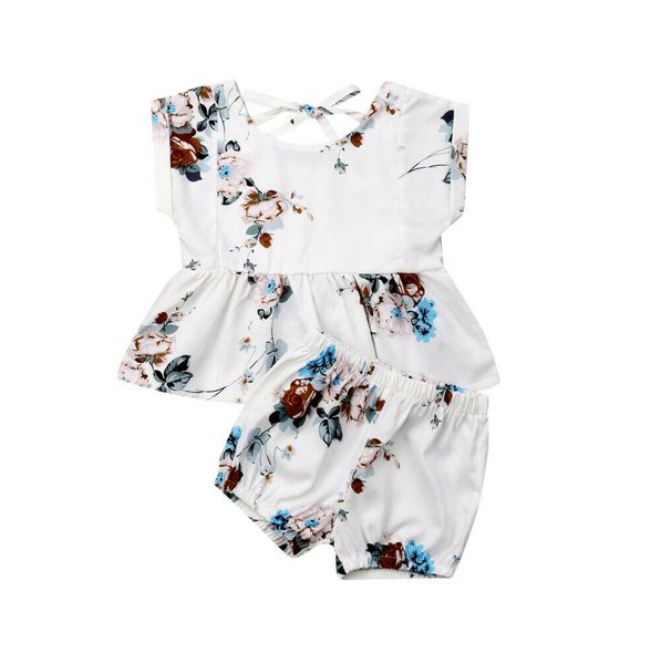 summer todler kids baby girl floral clothes short sleeve blouse shorts pant bottom 2pcs sunsuit clothing set, White
summer todler kids baby girl floral clothes short sleeve blouse shorts pant bottom 2pcs sunsuit clothing set, White