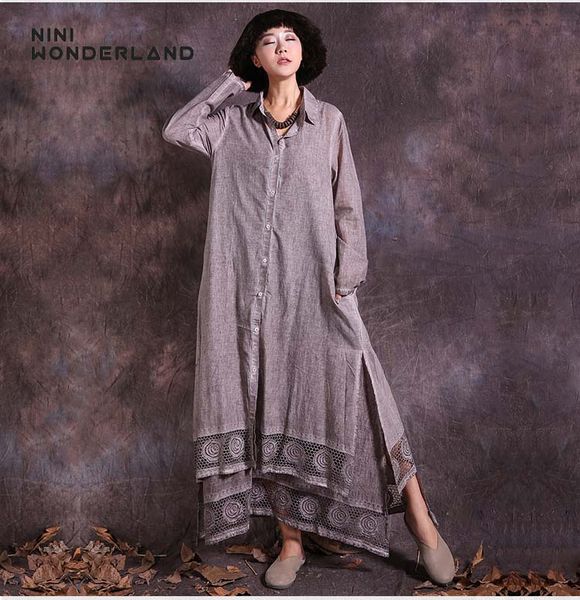 new 2017 autumn turn-down collar trench coats do old cotton linen long outwear women clothing plus size cardigans 970621, Tan;black
new 2017 autumn turn-down collar trench coats do old cotton linen long outwear women clothing plus size cardigans 970621, Tan;black