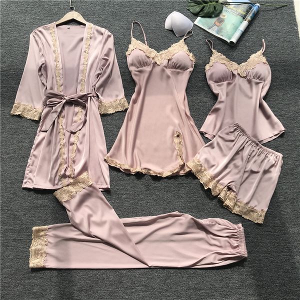 женщины пижама 5 шт атласные пижамы pijama шелк главная одежда для дома одежда вышивание сна lounge пижама с chest мышек, Black;red
женщины пижама 5 шт атласные пижамы pijama шелк главная одежда для дома одежда вышивание сна lounge пижама с chest мышек, Black;red