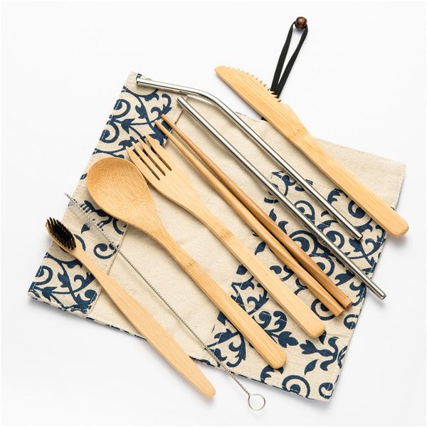 bamboo cutlery wooden travel flatware set reusable utensils with pouch camping zero waste fork spoon knife flatware dining sets
bamboo cutlery wooden travel flatware set reusable utensils with pouch camping zero waste fork spoon knife flatware dining sets