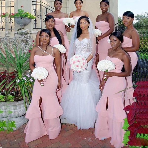 pink mermaid bridesmaid dresses sweetheart ruffles front split long evening guest prom plus size, White;pink
pink mermaid bridesmaid dresses sweetheart ruffles front split long evening guest prom plus size, White;pink