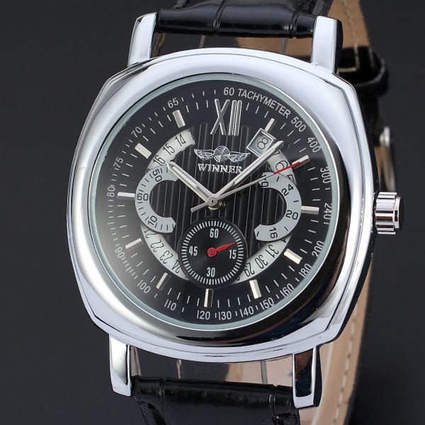 50pcs/lot winner-d93 square winner mechanical watch good quality calendar leather watch wrap casual man business, Slivery;brown
50pcs/lot winner-d93 square winner mechanical watch good quality calendar leather watch wrap casual man business, Slivery;brown
