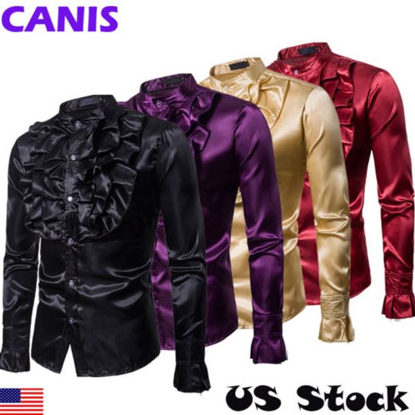 stylish luxury silk shirt men 2019 satin smooth solid tuxedo shirt slim fit shiny gold wedding dress shirts, White;black
stylish luxury silk shirt men 2019 satin smooth solid tuxedo shirt slim fit shiny gold wedding dress shirts, White;black