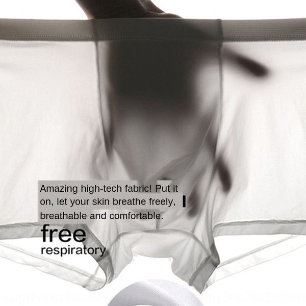 ultra-thin ice silk underwear breathable men's ice silk underwear solid color transparent flat angle, Black;white
ultra-thin ice silk underwear breathable men's ice silk underwear solid color transparent flat angle, Black;white