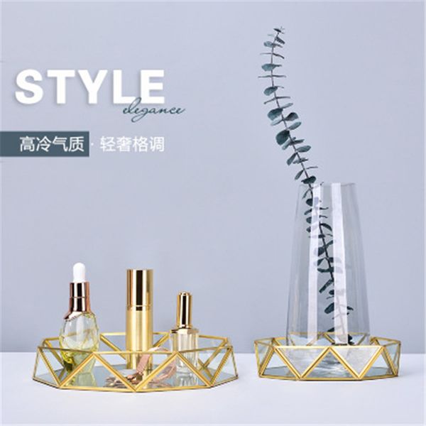 light luxury geometric round glass plate cosmetics jewelry storage plate nordic ins golden western cake dessert
light luxury geometric round glass plate cosmetics jewelry storage plate nordic ins golden western cake dessert