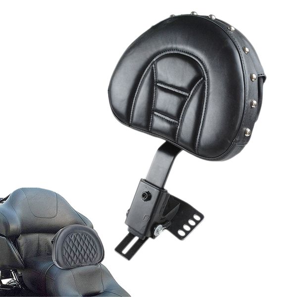 adjustable plug-in driver rider backrest custom made for 1997-2019 touring models road king/street glide/road glide/electra glid
adjustable plug-in driver rider backrest custom made for 1997-2019 touring models road king/street glide/road glide/electra glid
