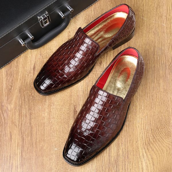 yomior split leather spring autumn men formal dress shoes fashion comfortable loafers luxury designer business wedding shoes, Black
yomior split leather spring autumn men formal dress shoes fashion comfortable loafers luxury designer business wedding shoes, Black