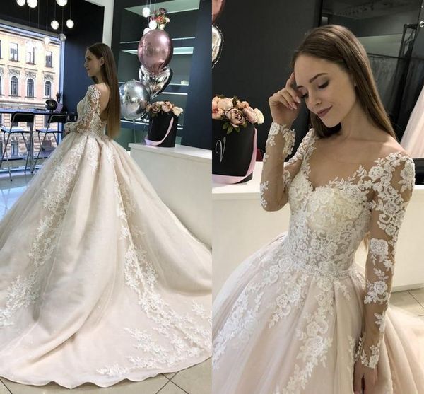 poet illusion sleeves nigerian lace ball gown wedding dresses 2020 scoop open back ruched bridal dress with train vestidos de novia, White
poet illusion sleeves nigerian lace ball gown wedding dresses 2020 scoop open back ruched bridal dress with train vestidos de novia, White