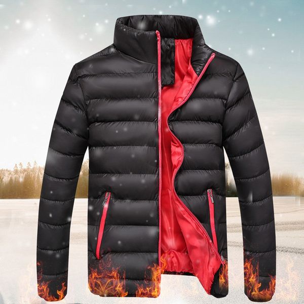 standing collar men winter jacket long sleeved zippper winter coat men thicken warm men's park casual clothes abrigo hombre, Black
standing collar men winter jacket long sleeved zippper winter coat men thicken warm men's park casual clothes abrigo hombre, Black