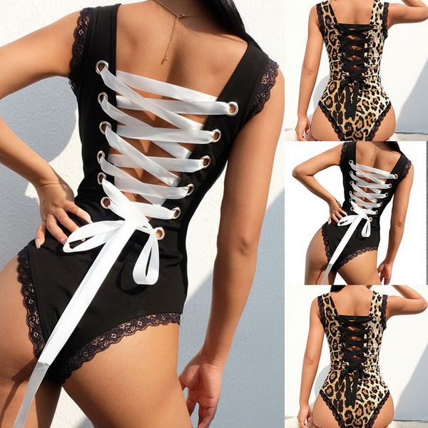 women lace bodysuit lace up concealed stitching lingerie bodysuit 2020 new, Black;white
women lace bodysuit lace up concealed stitching lingerie bodysuit 2020 new, Black;white