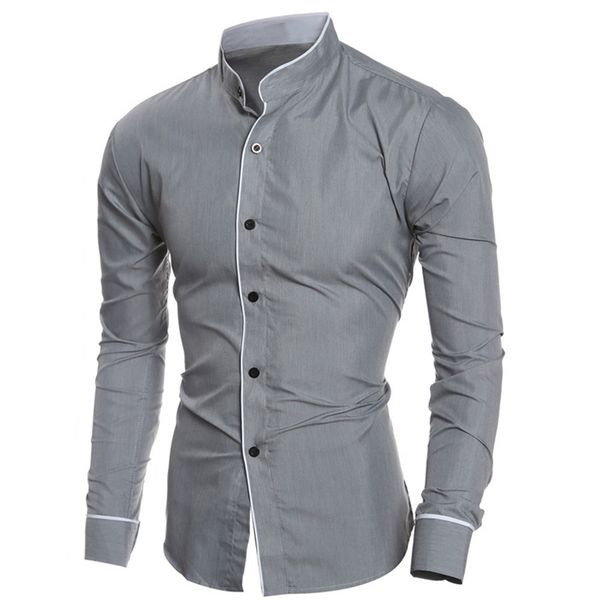 men's shirts style 2019 mens casual long sleeve shirt fashion solid personality men's slim long-sleeved blouse shirt, White;black
men's shirts style 2019 mens casual long sleeve shirt fashion solid personality men's slim long-sleeved blouse shirt, White;black