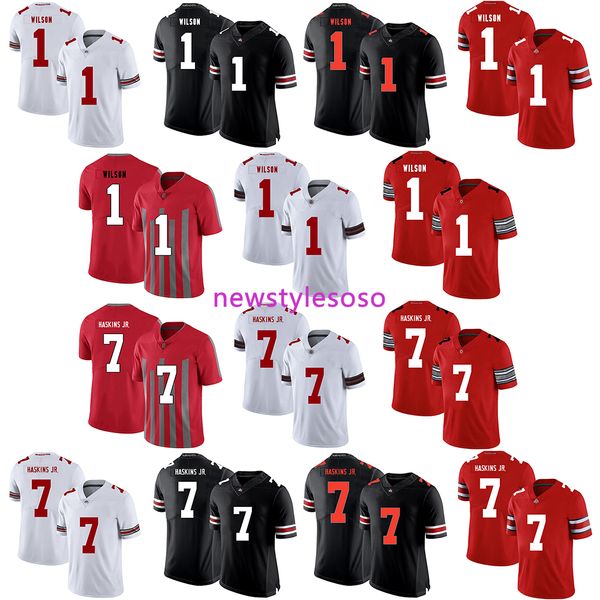 2019 ncaa state football огайо buckeyes 1 донтр уилсон 7 дуэйн хаскинс jerserys, Black;red
2019 ncaa state football огайо buckeyes 1 донтр уилсон 7 дуэйн хаскинс jerserys, Black;red