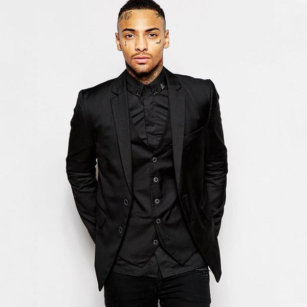 casual black business jacket trajes de hombre men suits groom wedding tuxedos groomsmen outfits prom party 3piece classic terno masculino, Black;gray
casual black business jacket trajes de hombre men suits groom wedding tuxedos groomsmen outfits prom party 3piece classic terno masculino, Black;gray