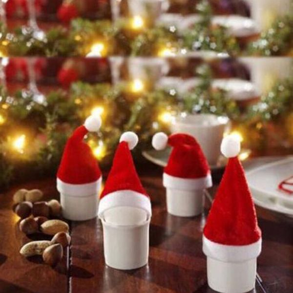 christmas decorations santa hat cup mini cover gift wine bottle decoration hats 10pcs/set
christmas decorations santa hat cup mini cover gift wine bottle decoration hats 10pcs/set