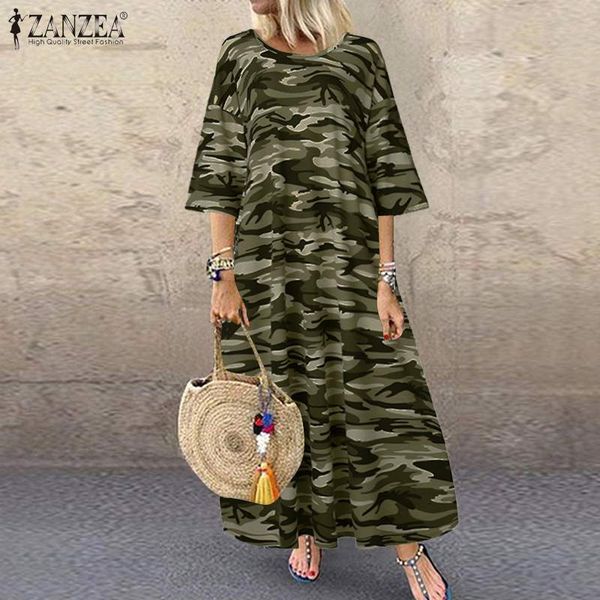 fashion camouflage printed dress women's summer sundress zanzea 2020 short sleeve tunic vestidos female casual robe plus size, Black;gray
fashion camouflage printed dress women's summer sundress zanzea 2020 short sleeve tunic vestidos female casual robe plus size, Black;gray