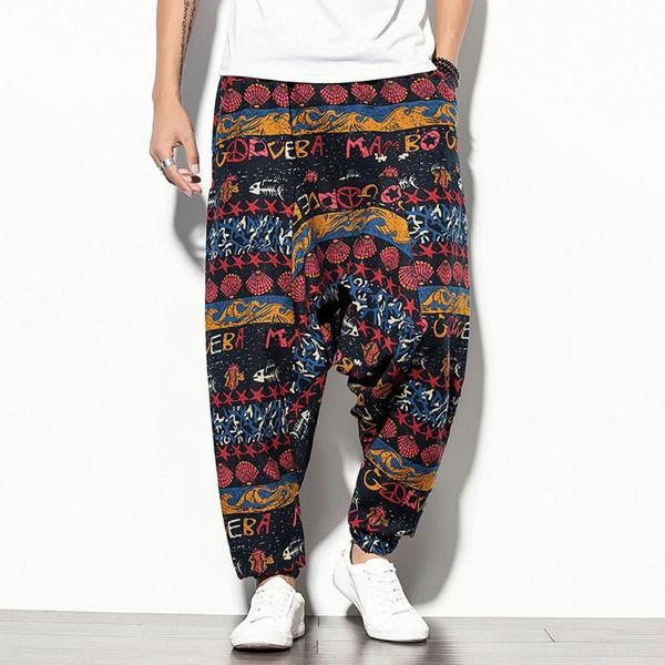 ethnic style cotton linen harem pants men hip-hop wide leg trousers casual vintage long pants pantalones hombre plus size xxxl, Black
ethnic style cotton linen harem pants men hip-hop wide leg trousers casual vintage long pants pantalones hombre plus size xxxl, Black