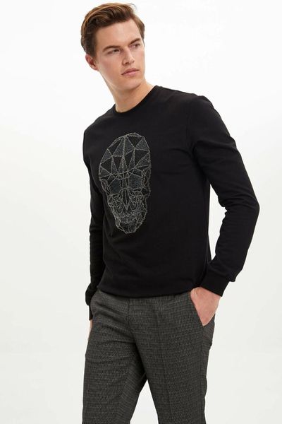 defacto man sweat shirt-m8647az19cw, Black
defacto man sweat shirt-m8647az19cw, Black