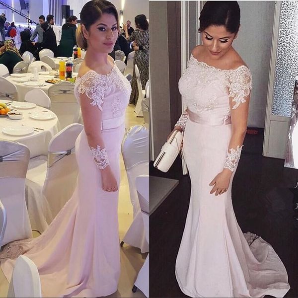 long sleeves muslim evening dresses 2019 off shoulder mermaid lace islamic dubai saudi arabic formal dress long evening gown, White;black
long sleeves muslim evening dresses 2019 off shoulder mermaid lace islamic dubai saudi arabic formal dress long evening gown, White;black