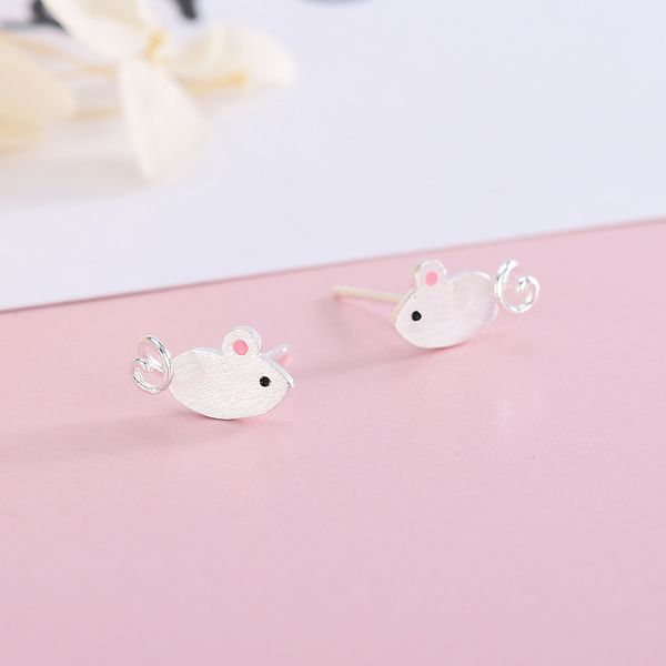 2020 new s925 sterling silver mouse ear stud mouse year earring female pink animal girls gift jewelry, Golden;silver
2020 new s925 sterling silver mouse ear stud mouse year earring female pink animal girls gift jewelry, Golden;silver