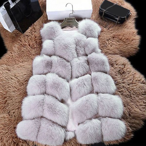 women fashion ladies casual waistcoat gilet coat soft warm faux fur solid vest jacket winter outwear, Black;white
women fashion ladies casual waistcoat gilet coat soft warm faux fur solid vest jacket winter outwear, Black;white