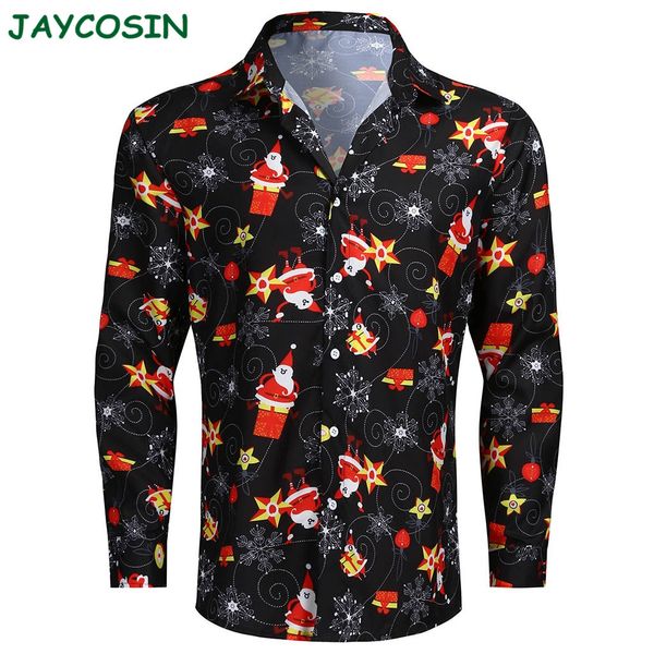 jaycosin men clothes 2019 casual christmas 3d print slim fit shirt men fashion long sleeve shirt blouse autumn and winter 1122, White;black
jaycosin men clothes 2019 casual christmas 3d print slim fit shirt men fashion long sleeve shirt blouse autumn and winter 1122, White;black