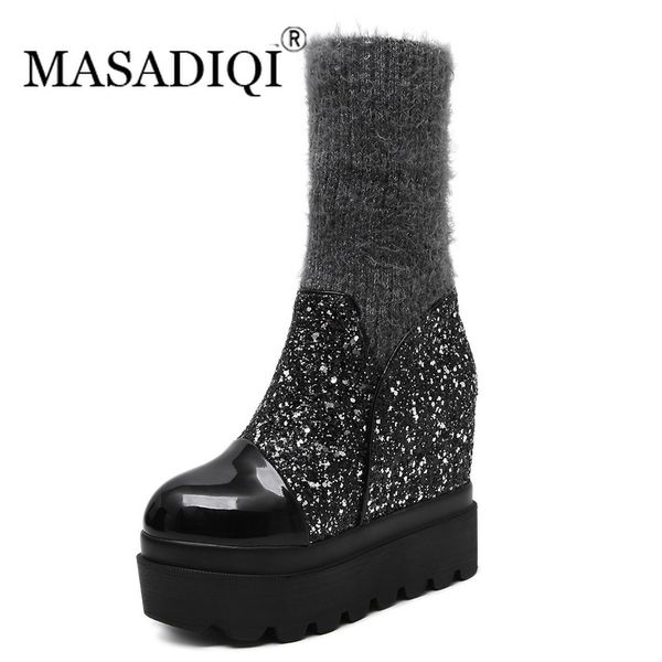 masadiqi platform ankle boots for women high heel 11cm wedges boots ladies winter height increasing shoes woman black silver
masadiqi platform ankle boots for women high heel 11cm wedges boots ladies winter height increasing shoes woman black silver