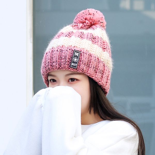 yo-young women simple winter knitted hat for girls beanie warm hat bobble ball pompom beanies hats gorros female cap
yo-young women simple winter knitted hat for girls beanie warm hat bobble ball pompom beanies hats gorros female cap