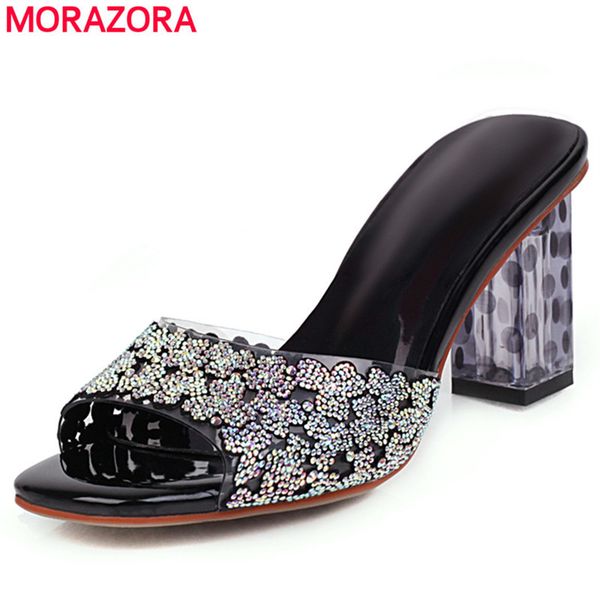 morazora tamaño grande 34-43 nuevas sandalias de mujer sandalias de tacones altos transparentes verano zapatos de mujer con estrás señora, Black
morazora tamaño grande 34-43 nuevas sandalias de mujer sandalias de tacones altos transparentes verano zapatos de mujer con estrás señora, Black
