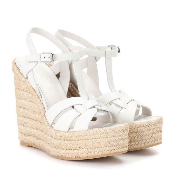 women designer sandals with logo and box fashion luxury women shoes high heels t strappy knitted straw woven wedge shoes, Black
women designer sandals with logo and box fashion luxury women shoes high heels t strappy knitted straw woven wedge shoes, Black