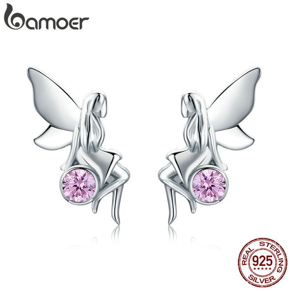 bamoer new trendy 100% 925 sterling silver flower fairy pink cz stud earrings for women sterling silver jewelry gift sce395, Golden
bamoer new trendy 100% 925 sterling silver flower fairy pink cz stud earrings for women sterling silver jewelry gift sce395, Golden