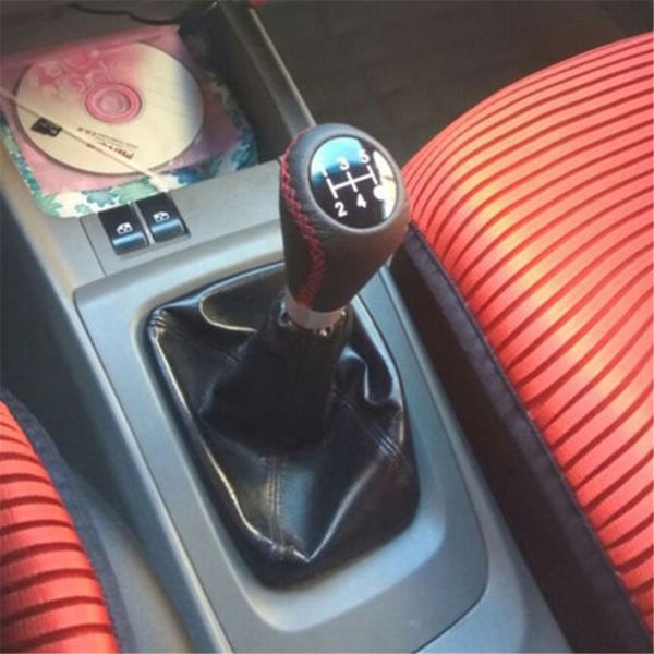 1set manual car gear shifter shifter lever cover 5 speed black & red line leather aluminum manual car shift knob
1set manual car gear shifter shifter lever cover 5 speed black & red line leather aluminum manual car shift knob