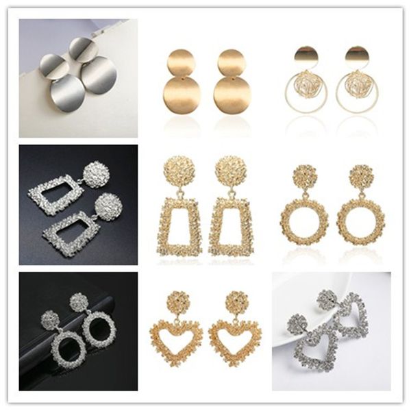 fashion silver gold color statement earrings big geometric heart square earrings for women hanging dangle drop earing
fashion silver gold color statement earrings big geometric heart square earrings for women hanging dangle drop earing