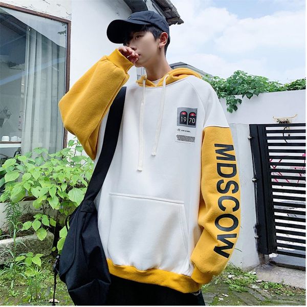 men's sweatshirt 2019 autumn and winter new handsome loose letter printing plus velvet sweatshirt youth trend men's clothing, Black
men's sweatshirt 2019 autumn and winter new handsome loose letter printing plus velvet sweatshirt youth trend men's clothing, Black