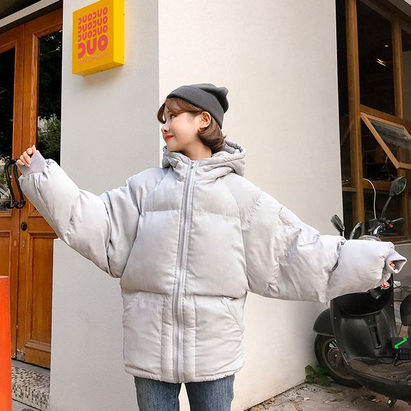 p shoot 2019 winter thick hooded down coat printed couple's college style cotton coat men and women students, Blue;black
p shoot 2019 winter thick hooded down coat printed couple's college style cotton coat men and women students, Blue;black
