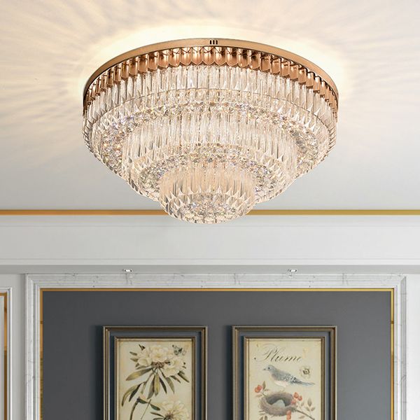 new design luxury crystal flush mount chandeliers light modern round chandelier lighting ceiling lamps for l villa living room bedroom
new design luxury crystal flush mount chandeliers light modern round chandelier lighting ceiling lamps for l villa living room bedroom