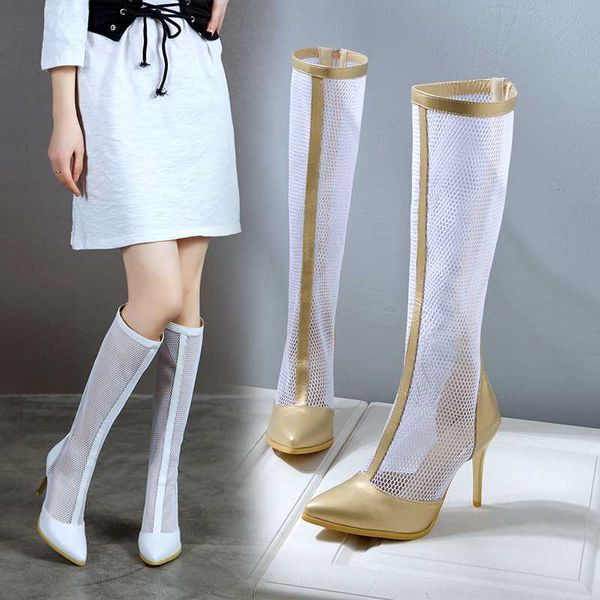 size 33-43 new fashion women knee high boots square heel zipper lace mesh boots summer cool breathable women's shoes, Black
size 33-43 new fashion women knee high boots square heel zipper lace mesh boots summer cool breathable women's shoes, Black