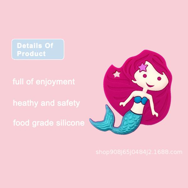 baby molar rod baby silicone teether toy food grade silicone material new material is not easy to deform mermaid teether 9*7*1cm
baby molar rod baby silicone teether toy food grade silicone material new material is not easy to deform mermaid teether 9*7*1cm