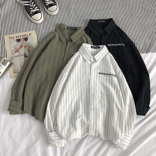 19ins popular stripe embroidery letter men and women long sleeve shirt a108 -3525 -p48 - control 58, White;black
19ins popular stripe embroidery letter men and women long sleeve shirt a108 -3525 -p48 - control 58, White;black