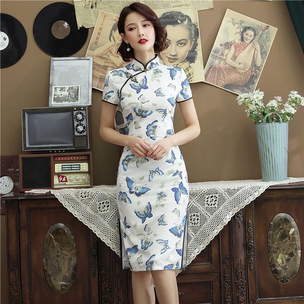 chinese traditional style rayon cheongsam elegant women' s handmade button dress mandarin collar short dress size s-xxxl, Red
chinese traditional style rayon cheongsam elegant women' s handmade button dress mandarin collar short dress size s-xxxl, Red