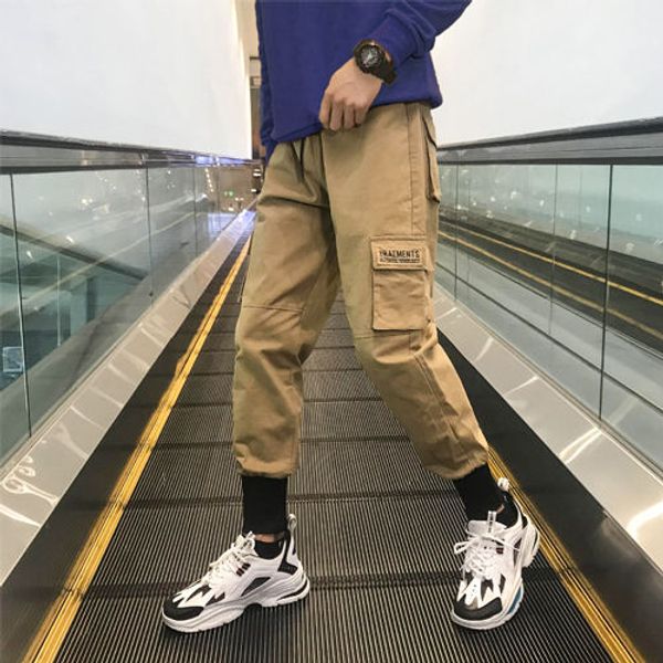 men multi-pocket elastic waist design harem pant men streetwear punk hip hop casual trousers joggers male dancing pant, Black
men multi-pocket elastic waist design harem pant men streetwear punk hip hop casual trousers joggers male dancing pant, Black