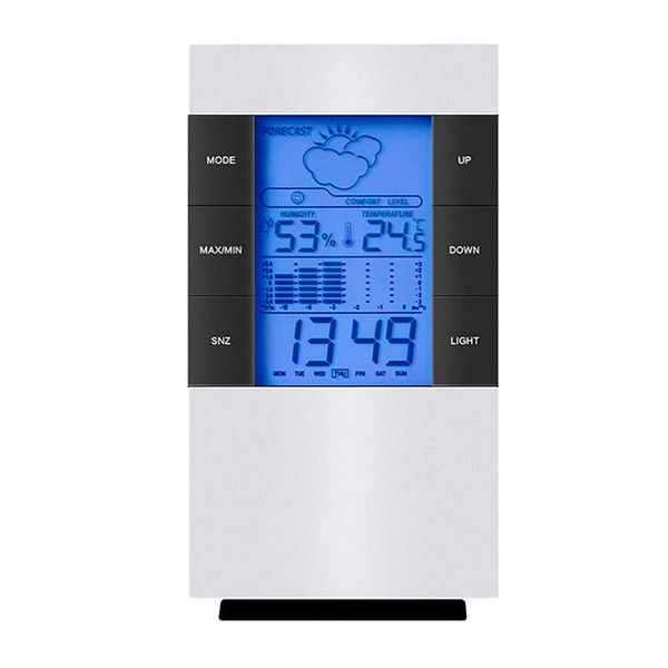 household digital lcd display hygrometer thermometer temperature humidity meter clock alarm indoor home weather forecast
household digital lcd display hygrometer thermometer temperature humidity meter clock alarm indoor home weather forecast