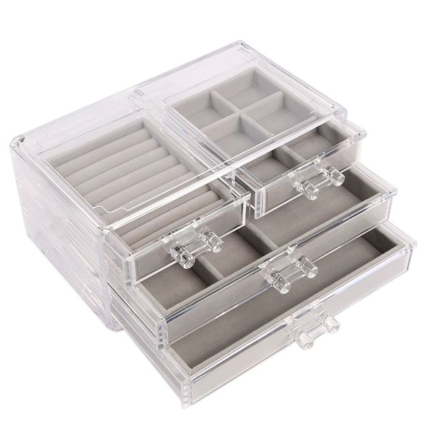 bathroom storage & organization acrylic jewelry box transparent anti-dust ring necklace earrings bracelet display rack tray
bathroom storage & organization acrylic jewelry box transparent anti-dust ring necklace earrings bracelet display rack tray