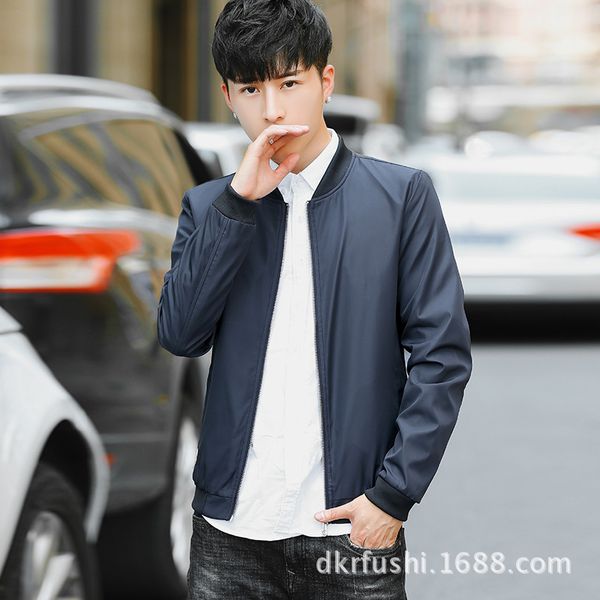 autumn new style men's slim fit stand collar jacket simple fashion men baseball uniform casual trend sports jackets, Black;brown
autumn new style men's slim fit stand collar jacket simple fashion men baseball uniform casual trend sports jackets, Black;brown