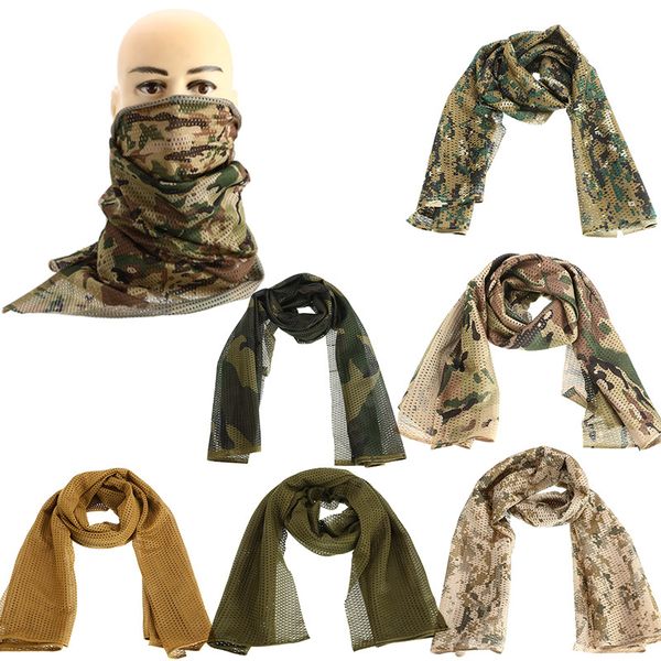 camouflage scarf neckerchief fish net mesh army scarf veil sniper cover camping hiking outdoor sports neckerchief, Black
camouflage scarf neckerchief fish net mesh army scarf veil sniper cover camping hiking outdoor sports neckerchief, Black