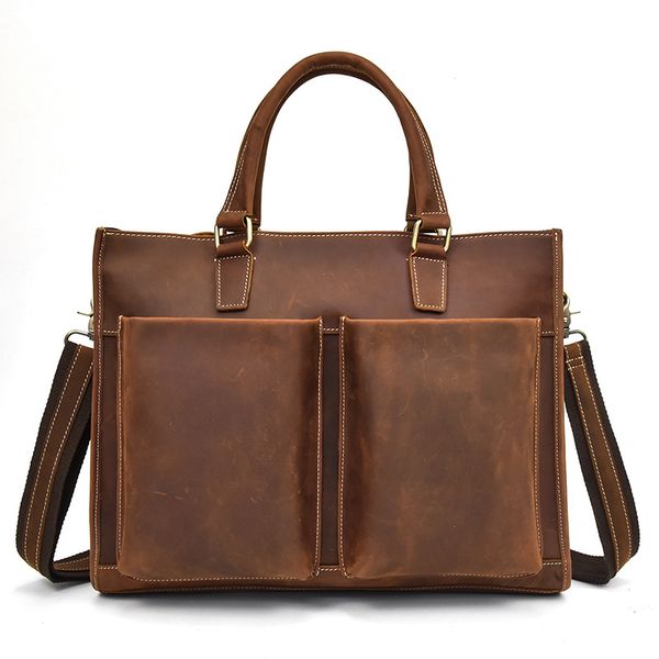 men's fashion casual tote briefcase retro handbag computer bag genuine leather tote bag
men's fashion casual tote briefcase retro handbag computer bag genuine leather tote bag