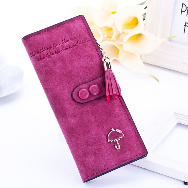 new frosted women wallet soft pu leather hasp wallet long women's clutch female coin card purse black xc12, Red;black
new frosted women wallet soft pu leather hasp wallet long women's clutch female coin card purse black xc12, Red;black