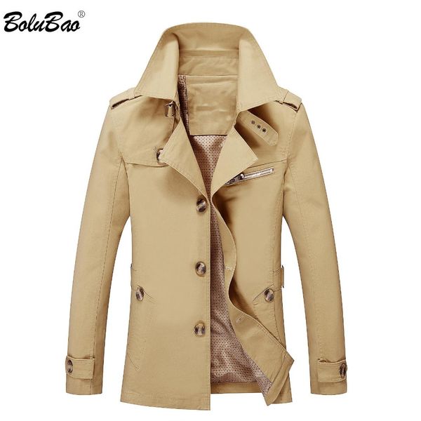 bolubao new men trench coats autumn fashion brand men's slim fit solid color trench casual thin section male, Tan;black
bolubao new men trench coats autumn fashion brand men's slim fit solid color trench casual thin section male, Tan;black