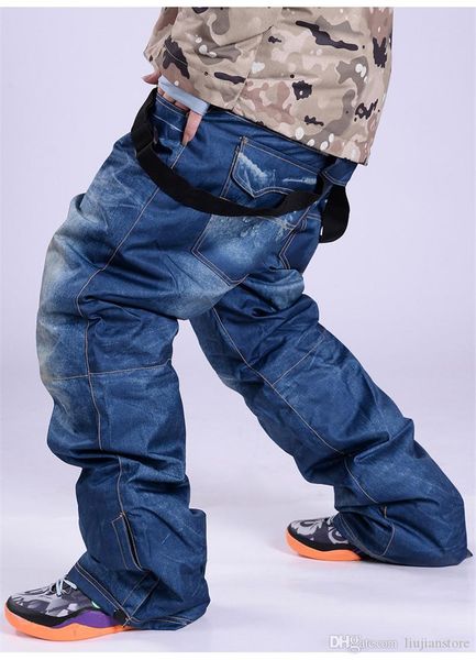 зимние мужские омывается горнолыжная jeans модельер свободные bib кальсоны середины талии отбеленные комбинезоны джинсы, Blue
зимние мужские омывается горнолыжная jeans модельер свободные bib кальсоны середины талии отбеленные комбинезоны джинсы, Blue